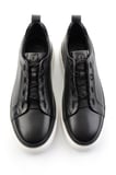 Siyah Hakiki Deri Erkek Sneaker E01398028043