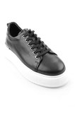 Siyah Hakiki Deri Erkek Sneaker E01398070943