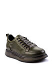 Haki Hakiki Deri Erkek Sneaker E01398085503