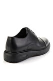Siyah Hakiki Deri Erkek Klasik Ayakkabı E01401071641