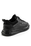 Siyah Hakiki Deri Erkek Sneaker E01401082240