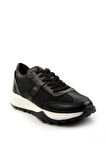 Siyah Hakiki Deri Erkek Sneaker E01401082867