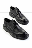 Siyah Leather Erkek Klasik Ayakkabı E01401092241