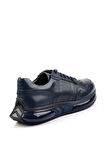 Lacivert Hakiki Deri Erkek Sneaker E01401083143