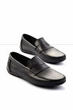 Siyah Hakiki Deri Erkek Loafer Ayakkabı E01439100203