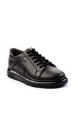 Siyah Leather Erkek Casual Ayakkabı E01439700241