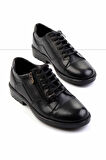 Siyah Hakiki Deri Erkek Casual Ayakkabı E01440037103