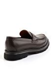 Kahve Hakiki Deri Erkek Loafer Ayakkabı E01547051041