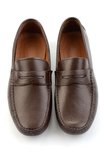 Kahve Hakiki Deri Erkek Loafer Ayakkabı E01547009740
