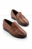 Taba Hakiki Deri Erkek Loafer Ayakkabı E01556014103