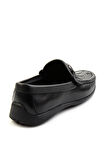 Siyah Leather Erkek Loafer Ayakkabı E01557255316