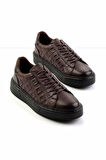 Siyah Leather Erkek Casual Ayakkabı E01556105841