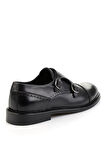 Siyah Hakiki Deri Erkek Klasik Ayakkabı E01580785403