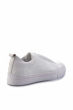 Beyaz Hakiki Deri Erkek Sneaker E01585712803