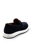 Lacivert Leather Erkek Casual Ayakkabı E01587238302