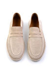 Bej Leather Erkek Loafer Ayakkabı E01589240102