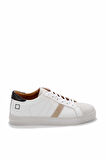 Beyaz Siyah Hakiki Deri Erkek Sneaker E01585200703
