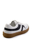 Beyaz Lacivert Leather Erkek Sneaker E01585002603