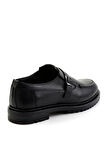 Siyah Hakiki Deri Erkek Klasik Ayakkabı E01593411840