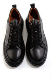 Siyah Hakiki Deri Erkek Sneaker E01594315143