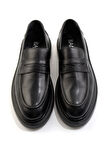 Siyah Hakiki Deri Erkek Klasik Ayakkabı E01595050141