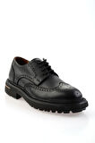 Siyah Hakiki Deri Erkek Oxford Ayakkabı E01597000340