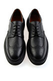 Siyah Hakiki Deri Erkek Oxford Ayakkabı E01597000340