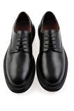 Siyah Hakiki Deri Erkek Klasik Ayakkabı E01597000403