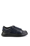 Lacivert Hakiki Deri Erkek Sneaker E01600121640