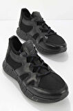 Siyah Saks Hakiki Deri Erkek Sneaker E01611011303