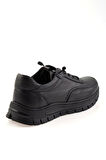 Siyah Hakiki Deri Erkek Casual Ayakkabı E01754750203