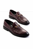 Bordo Hakiki Deri Erkek Klasik Ayakkabı E01755998011