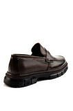 Kahve Hakiki Deri Erkek Loafer Ayakkabı E01795025641