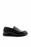 Siyah Leather Erkek Loafer Ayakkabı E01798045840