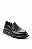 Siyah Leather Erkek Loafer Ayakkabı E01798045840