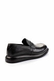 Siyah Leather Erkek Loafer Ayakkabı E01798045840