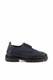 Lacivert Leather Erkek Oxford Ayakkabı E01798101801