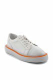 Beyaz Hakiki Deri Erkek Sneaker E01811220103