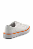 Beyaz Hakiki Deri Erkek Sneaker E01811220103