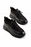 Siyah Leather Erkek Casual Ayakkabı E01811691143