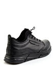 Siyah Hakiki Deri Erkek Casual Ayakkabı E01900221203