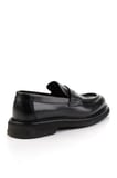 Siyah Hakiki Deri Erkek Loafer Ayakkabı E01901495303