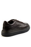 Kahve Hakiki Deri Erkek Sneaker E01905716203