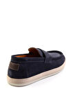 Lacivert Leather Erkek Espadril E01901361702