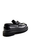 Siyah Leather Erkek Loafer Ayakkabı E01901494141
