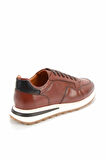 Kahve Siyah Hakiki Deri Erkek Sneaker E01901622403