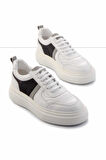 Beyaz Gri Leather Erkek Sneaker E01901251843