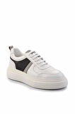 Beyaz Gri Leather Erkek Sneaker E01901251843