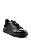 Siyah Rugan Hakiki Deri Erkek Sneaker E01958172008