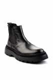 Siyah Leather Erkek Bot & Bootie E02011026640